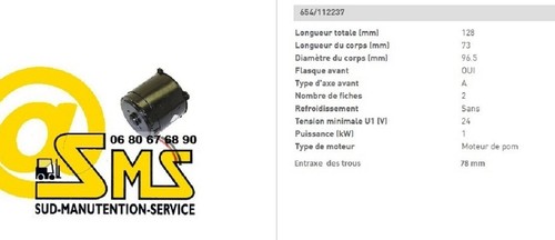 Hydraulic pump motor 24v - motor,