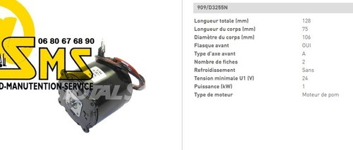 Hydraulic pump motor - pump, 24v